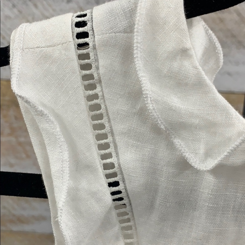 Dylan top. Linen w ruffles by Mcguire denim - Picture 3 of 6